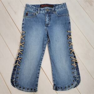 Vintage Y2K Girl's Mudd Lace Up Jeans, size 8